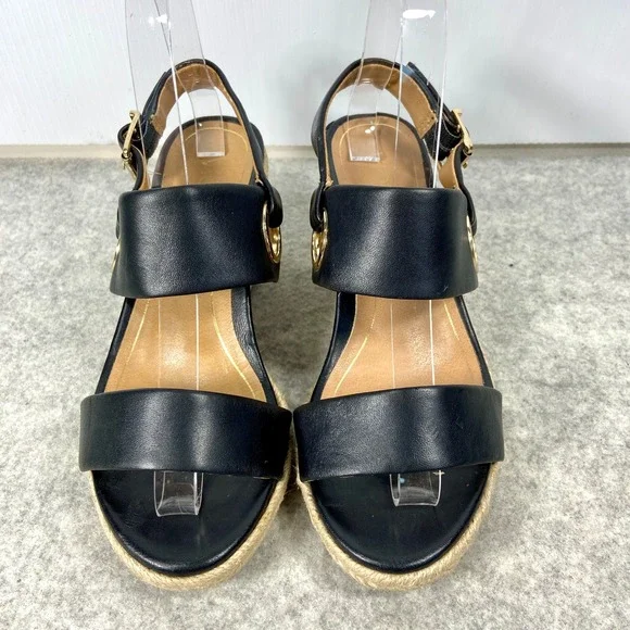 Vionic Black Wedge Sandals - Picture 3 of 8